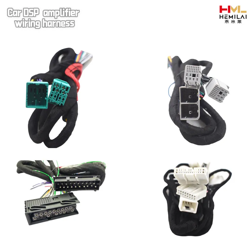 Chicote elétrico de amplificador DSP personalizado para série Honda ou plugue OEM e ODM