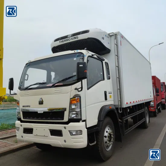 China Sinotruk/HOWO 4X2 5 Ton /10 Ton Carrier Freezer Cooling Van/Light/Caminhão/Food/Freezer/Refrigerator Vehicle/Truck Price para refrigerado/congelamento/caixa