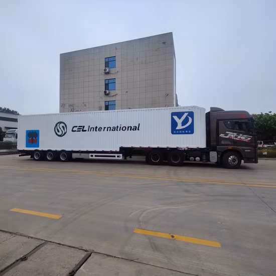3 eixos 60 toneladas de mesa/Lowboy/esqueleto/caminhão de transporte de contêineres de carga semi-reboque