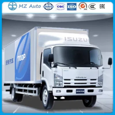 I Suzu Marca de tecnologia japonesa Caminhão caixa Euro6 189HP 4X2 Caminhão de 6 toneladas fabricado na China para o Uzbequistão