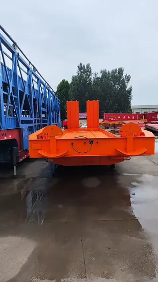 2 eixos 3 eixos 4 eixos Lowbed 100 Ton 120 Ton Low Loaders 40FT Containers Low Bed Semi Trailer